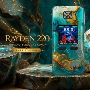 lavapecotiere_ecigarette_bd_vape_mod_rayden_volcano_turquoise_opal_rare_edition